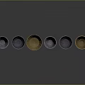Metallic Goblets Collection Silver And Gold Wine Cups Arranged On Black Background With Reflections