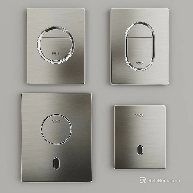 Stainless Steel Daily Washing Necessities Design With Soap Dish And Hand Wash Bottle 3d model 