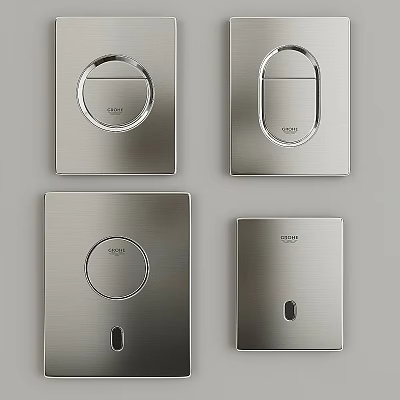 Stainless Steel Daily Washing Necessities Design With Soap Dish And Hand Wash Bottle 3d model