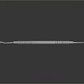 Stainless Steel Medical Instrument With Double Curved Tips And Ergonomic Grip For Surgical Procedures