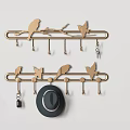 Modern Wall Mounted Hooks for Coats Hats Bags and Keys in Home Entryway