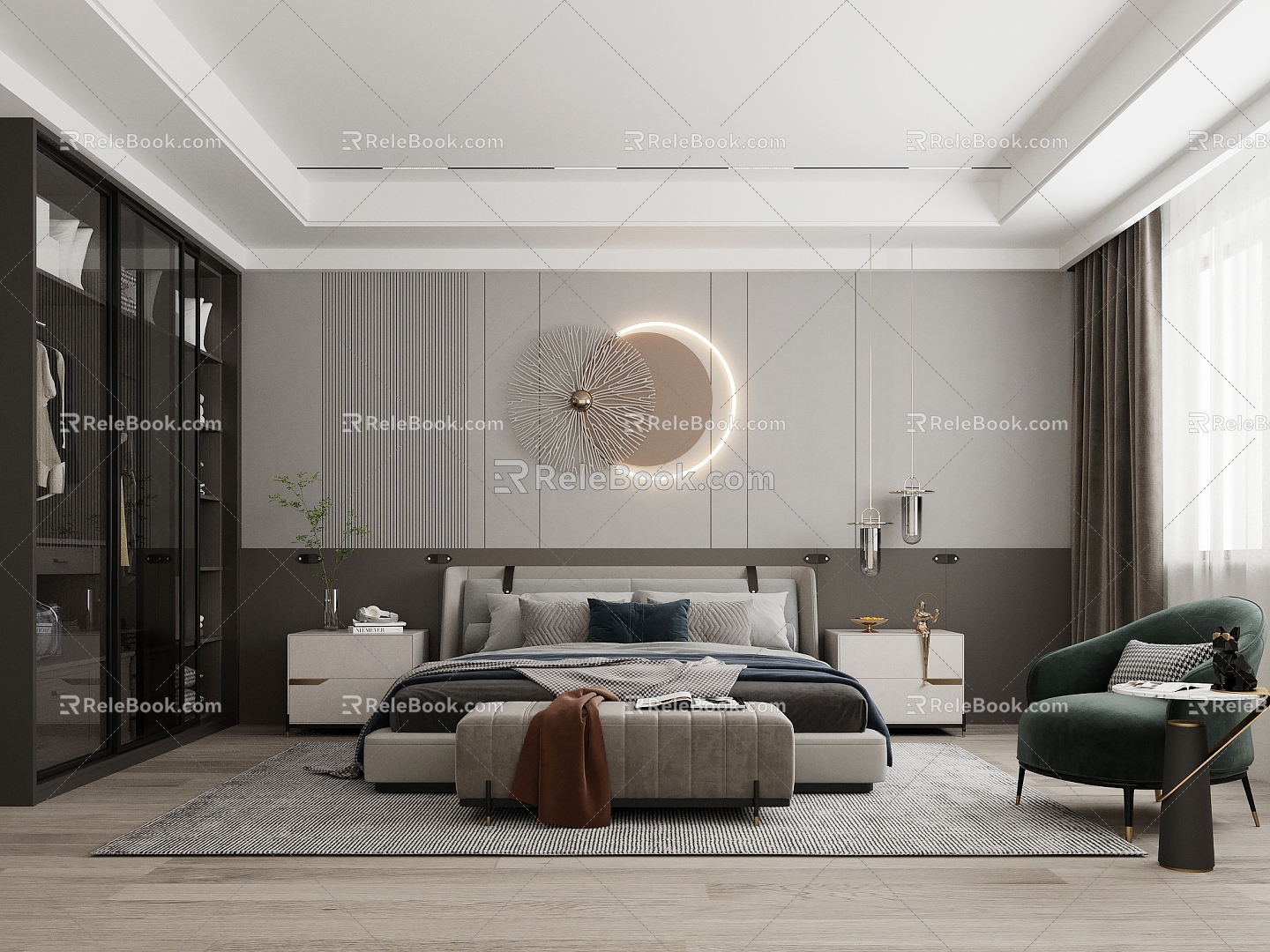 Modern Bedroom Home Bedroom 3d model