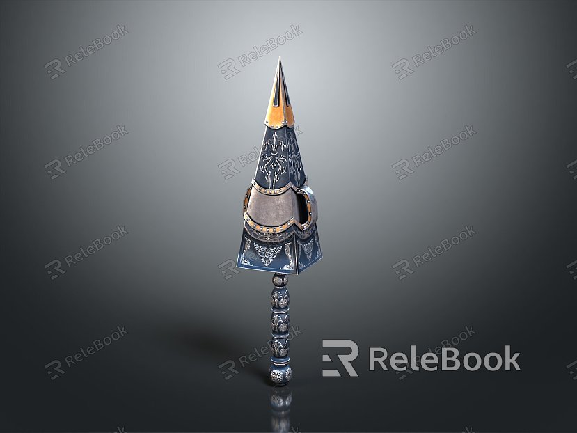 Spear Spear Ancient Weapon Cold Weapon Medieval Item Medieval Weapon Sword Sword Axe model