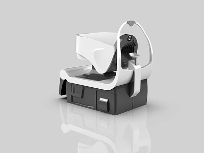 Modern Medical Device Featuring White And Black Sleek Design For Head Support 3d model