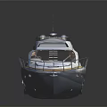 Modern Luxury Yacht With Sleek Design And Deck 3d model