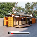 Modern Container Store Container Cafe Cultural and Creative Container Public Building Small Building Post Building 3d model