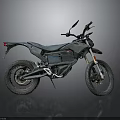Sleek Black Modern Electric Motorcycle With Aerodynamic Body And Rugged Wheels