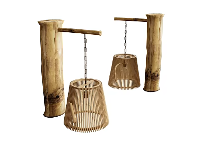 Wall lamp wood wall lamp decorative lamp 3d model