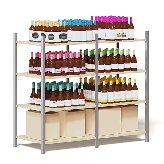 Supermarket Equipment Supermarket Shelf Supermarket Container Supermarket Products Supermarket Goods 3d model