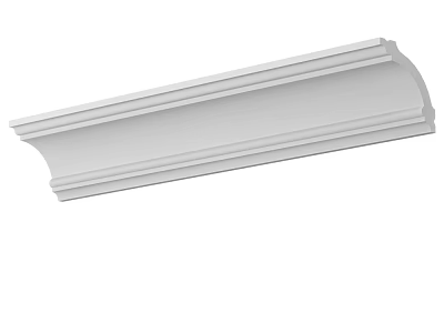 White Decorative Molding For Interior Design And Home Architectural Trim 3d model