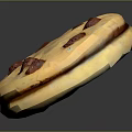 Delicious Round Chocolate Chip Cookie With Fresh Chocolate Chips On Top 3d model