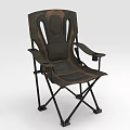 Ergonomic Outdoor Folding Chair Furniture With Dark Gray Brown Design And Armrests