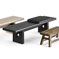 Various Styles Wooden Stools And Benches With Modern Design And Different Colors