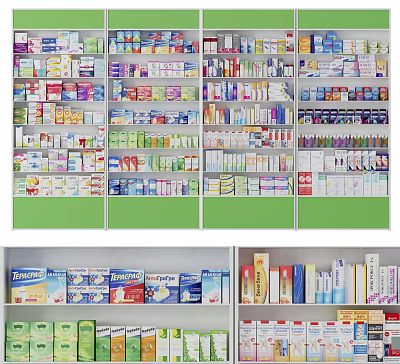 modern shelf 3d model modern shelf 3d model