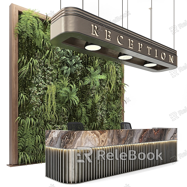 Modern reception desk model