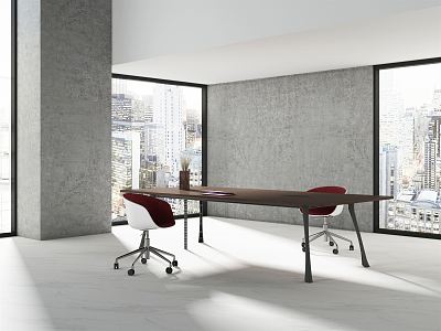 Modern Conference Table and Chair Office Conference Table model