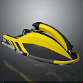 Yellow and Black Jet Ski With Sleek Design Recreational Water Vehicle