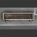 Stone Rectangular Trough Decorative Piece With Spherical Bases On Platform Base
