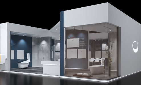 Modern Exhibition Hall 3d model