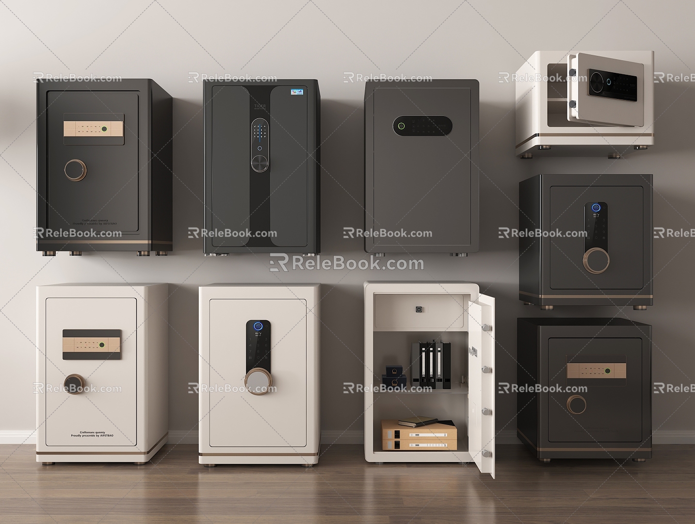 Safe Safe Deposit Box Password Cabinet Password Box 3d model