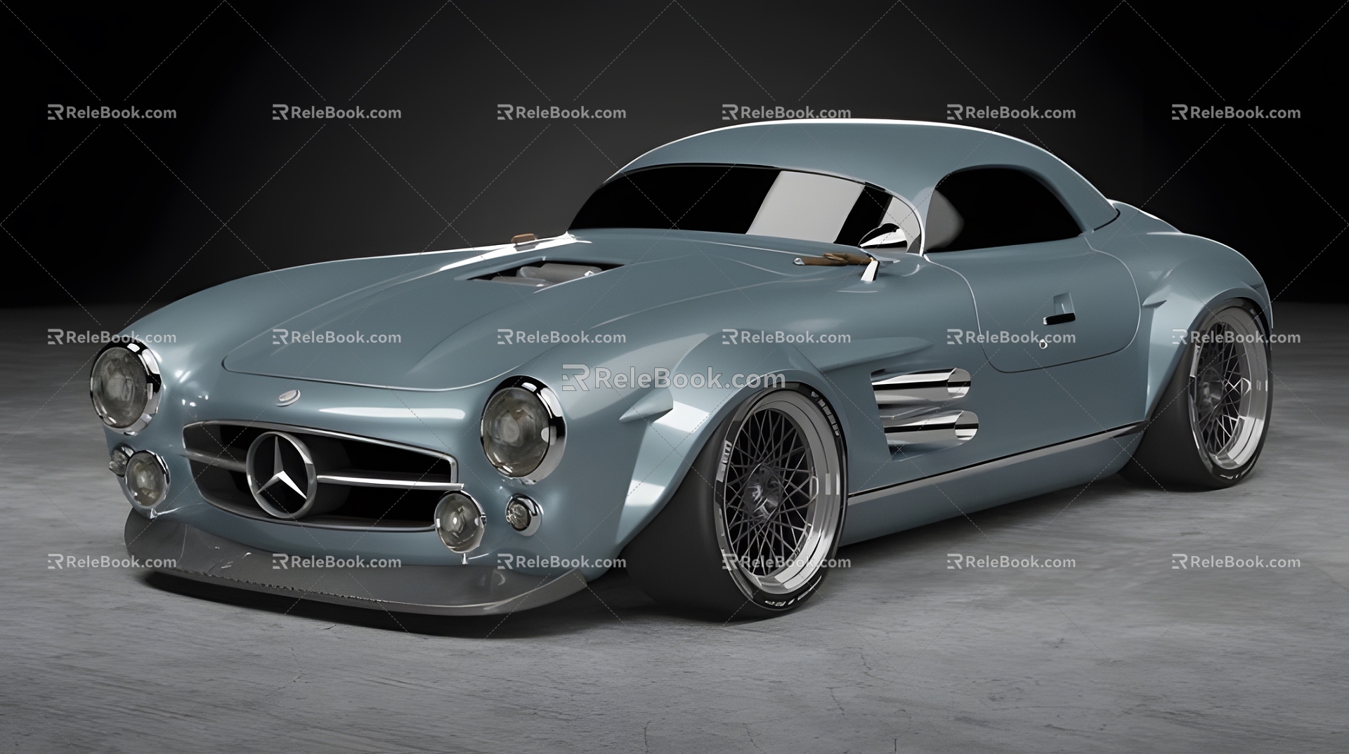 Mercedes-Benz Car Car Car Car Luxury Car sports car Brand Vehicle Motor Vehicle Tire Mercedes-Benz Retro 3d model