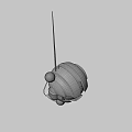 3D Rendered Black Mechanical Style Hat With Spherical Structure And Connecting Wires