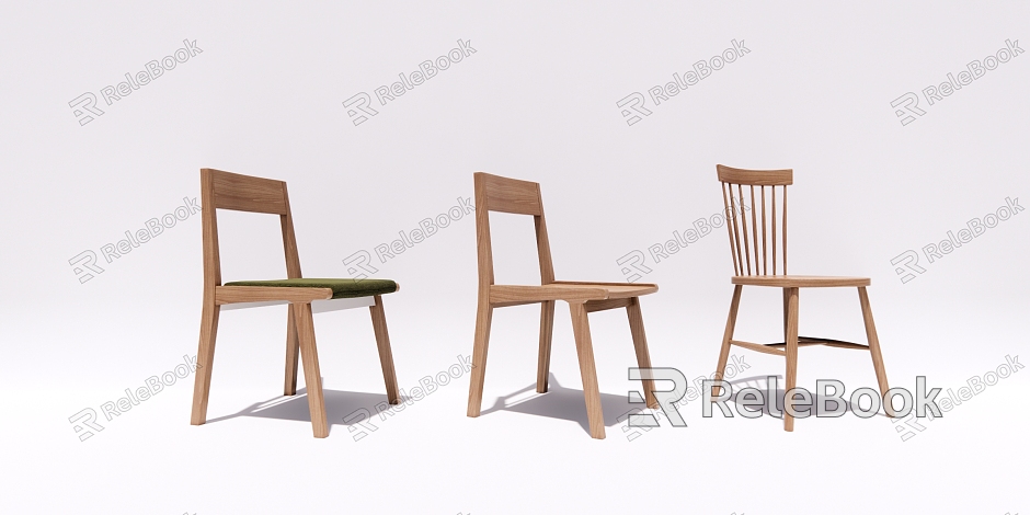 Modern Dining Chair Single Chair Wooden Chair Leisure Chair Dining Table and Chair model