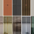 Display Of Wardrobe Doors In Varied Styles Colors Materials And Glass