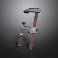 Heavy Duty Adjustable Metal Clamp With Yellow Handle For Workshop Secure Grip