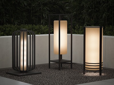 Modern garden lamp outdoor lamp landscape lamp combination lawn lamp camping lamp model