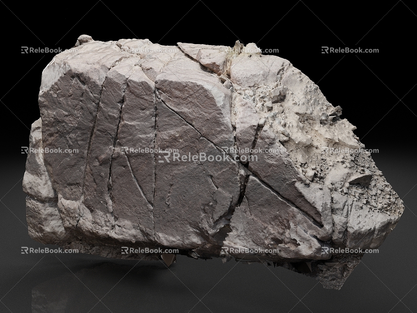 Stone Rock Boulder Stone Block Natural Stone Wall 3d model