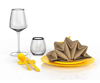 Modern Tableware 3d model