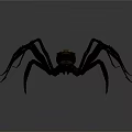 Artistic Long Legged Spider Sculpture With Decorative Intricate Details On Gray Background