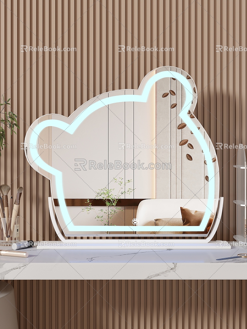 Modern Dresser Mirror 3d model