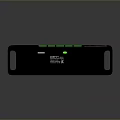 LUBIX Black External Computer Accessory With Green LED Indicators And Handle