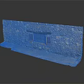 Rustic Stone Wall With Red Wooden Shutter Windows And Traditional Masonry