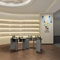 Yeladou Modern Specialty Store Interior With Product Shelves And Display Counter