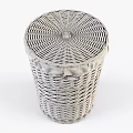 Colorful Woven Storage Baskets Purple Brown White with Bowknot Lids for Home Organizing