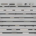 Embedded magnetic guide rail spotlight downlight magnetic strip light 3d model