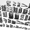 Diverse Staircases Architectural Models With Different Design Styles And Structures
