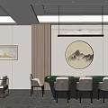 New Chinese Chess and Card Room Chess and Card Room Texas Chess and Card Table 3d model