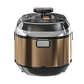 Sleek Modern Electric Rice Cooker With Digital Control And Non Stick Pot