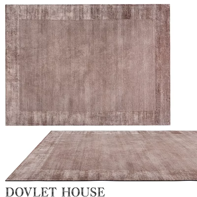 Square Carpet Featuring Neutral Brown Tone And Soft Texture For Living Room Decor 3d model