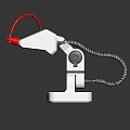 White Medical Device With Green Stripe Red Component White Stand And Black Cable