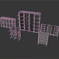 Metal Storage Shelving Units Different Sizes Open Design For Industrial Storage