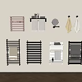 Modern Bathroom Racks With Various Styles Towel Holders And Storage Shelves