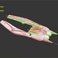 Modern fighter sci-fighter sci-fighter space fighter 3d model
