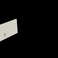 Long Striped Modern Wall Sconce With Warm Lighting Mounted On Beige Wall