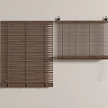 Wooden Blinds With Different Textures And Wall Mounted Style For Home Interior