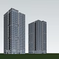 Modern Office Building Simple Office Building Commercial 3d model